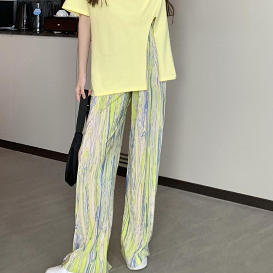 サルエルパンツ | ワイドパンツ ロングパンツ 接触冷感 夏