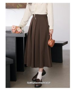 スカート | ロングきれいめ レディース ロング丈 女子会 デート 20代 30代 40代 50代 秋 冬 細見え ハイウエスト お出かけ 高見え あったか
