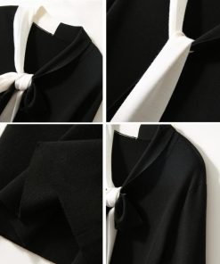 ワンピース | ニットVネック 秋冬ワンピ