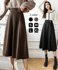 スカート | フレアレディース 秋 冬 秋冬 ミモレ丈 ロング丈 あったか Aライン 通勤 通勤 大人上品 20代30代40代50代 知的 フォーマル 綺麗