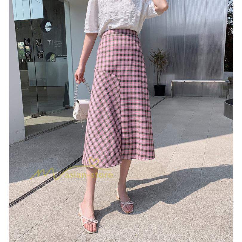 スカート | ボトムス レディース きれいめ 40代 30代 春秋 ロング丈 おしゃれ カジュアル 無地 通勤 OL 韓国風 チェック柄 通学 リゾート 着痩せ 20代 お出かけ