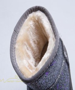 ショートブーツ | ムートンブーツ レディース ムートン 靴 秋冬 裏起毛 ボア ファー 暖かい 内ボア スノーブーツ カジュアル 防寒 雪靴 シューズ スノーシューズ