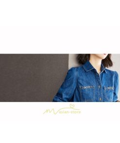 シャツ・ブラウス | デニムシャツ レディース 長袖 羽織り シャツ デニム 秋 冬 かっこいい 40代 30代 20代 おしゃれ 可愛い お出かけ オシャレ キレイめ 上品 着痩せ