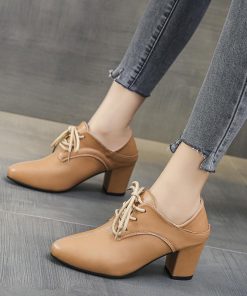 オックスフォードシューズ | ポインテッドトゥ レディース チャンキーヒール レースアップ マニッシュシューズ サボサンダル パンプス かかとが踏める シューズ