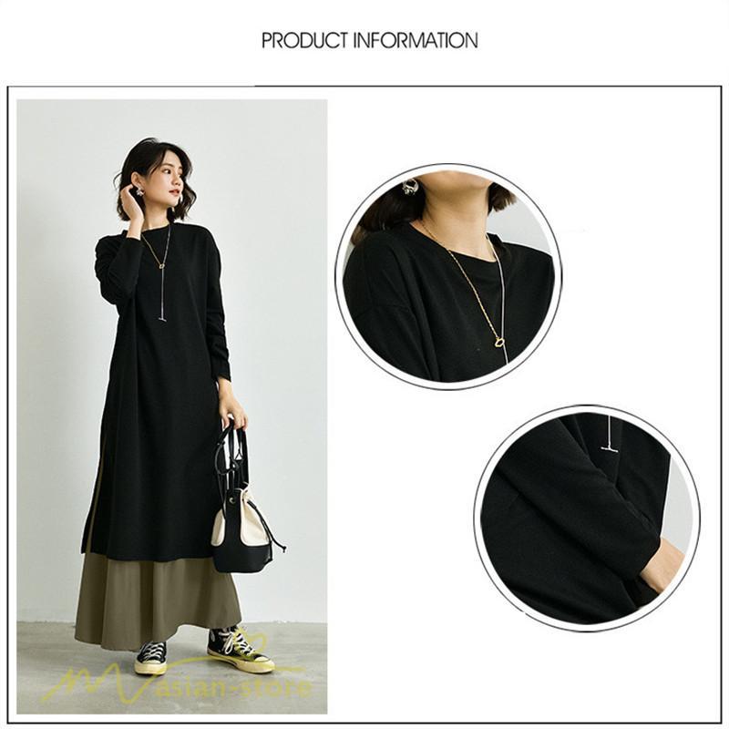 セットアップ | ワンピース 秋スカート レディース 秋物 ロングワンピース ロングスカート フリーサイズ 2点セット 着回し ウエストゴム 可愛い ゆったり 無地