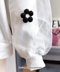 パーカー | スウェット トレーナー レディース トップス プルオーバー 長袖 パフスリーブ クルーネック 丸首 大きいサイズ 無地 秋冬 韓国 送料無料 おしゃれ