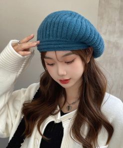 ベレー帽 | リブ編みニットニットキャップ