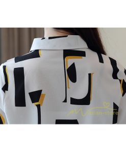 在庫ある | 短納期ブラウスレディースシャツ シフォンブラウス ビジネスカジュアルシャツトップス オフィスブラウス フォーマルシャツ 薄手 通学通勤 プリント 春夏衣装