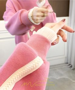 パーカー | トレーナー レディース プルオーバー クルーネック 長袖 レース トップス Tシャツ スウェット ゆったり 蝶結び カジュアル 20代30代40代50代