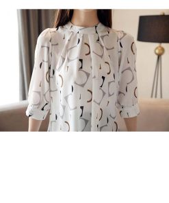 シャツ・ブラウス | ブラウス レディース シフォン 半袖 花柄 サマートップス 韓国風 ゆったり ガーリー 気質 シンプル 涼しい 着痩せ お出かけ ラウンドネック エレガント 淑女