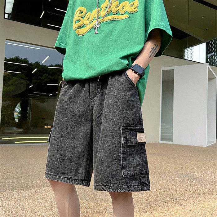 ハーフパンツ ショート | 夏パンツ デニム メンズ サマーパンツ パンツ ワイドパンツ シンプル ウエストゴム 20代 30代 お出かけ ハーフパンツ ジーパン 夏新作 ショートパンツ ジーンズ