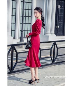 タイト | セクシーワンピース 二次会ワンピース 上品 高級感 ワンピース 長袖 タイトワンピース スリム 美ライン オフィス お呼ばれワンピース 結婚式 通勤 フォーマル