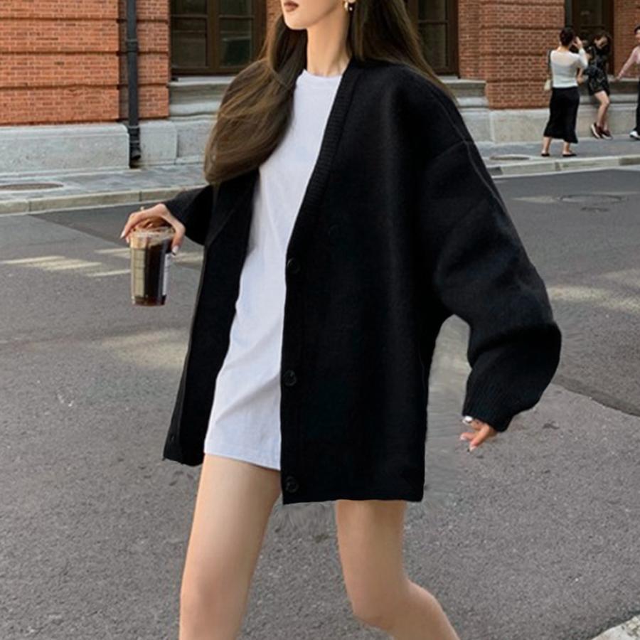 カーディガン | ニットレディース 中厚手