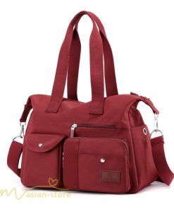 女性用バッグ | バッグ レディースバッグ ショルダーバッグ 大容量 鞄 撥水加工 ナイロン製 2way 肩掛け 斜めがけ 手提げ ハンドバッグ 6色 ショルダー シンプル 通勤 通学