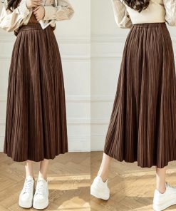 フレアスカート | プリーツスカート ハイウエスト 着やせ