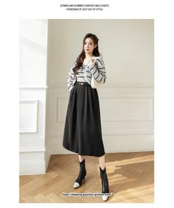 スカート | ロング レディース ロングフレア冬 ミモレ丈 暖かい ボトムス  ロング丈 ベルト付き 2022年秋冬 暖か 通学 通勤 ラシャ