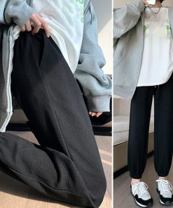 サルエルパンツ | ワッフル生地 スウェットパンツ 裏起毛