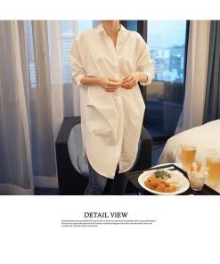 シャツ・ブラウス | ロングシャツ シャツワンピース 大きいサイズ トップス レディース ブラウスシャツ シャツ ワンピ ビジネス ゆったり 通勤 通学 キレイめ オフィス