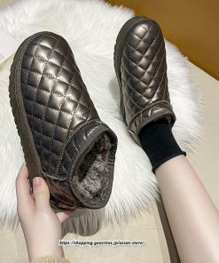 ブーツ | ムートンレディース 靴 カジュアルシューズ 裏起毛 防寒 おしゃれ スノーシューズ 痛くない 冬 歩きやすい ショートもこもこ あったか