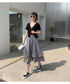 スカート | プリーツロング 春 夏 秋 マキシ 大きいサイズ フレアマキシプリーツ チェック柄 通勤通学 20代30代40代 不規則 フレア
