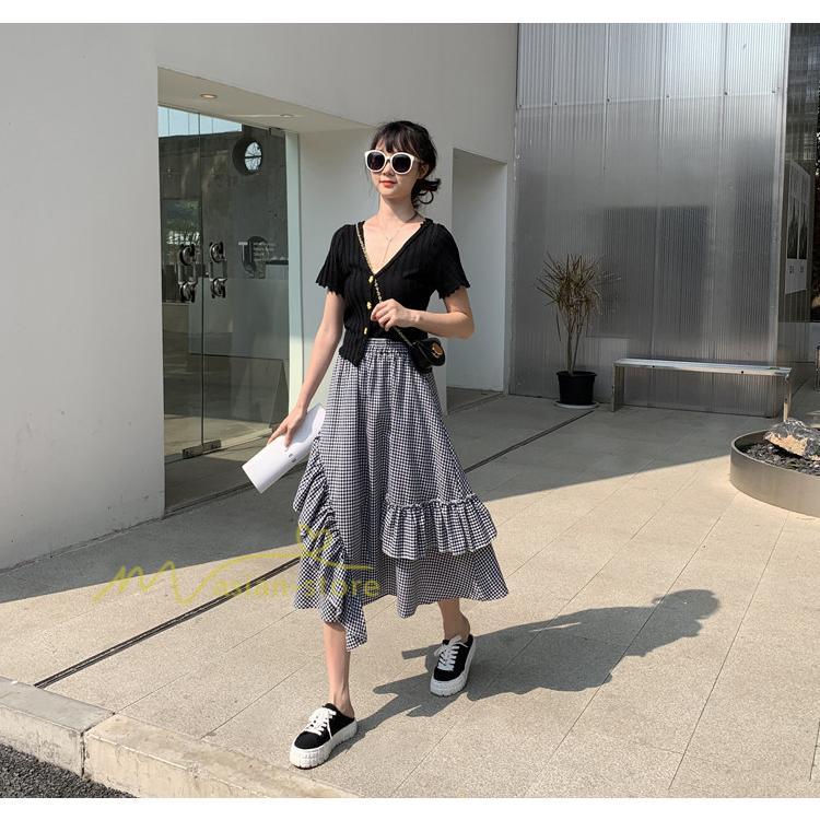 スカート | プリーツロング 春 夏 秋 マキシ 大きいサイズ フレアマキシプリーツ チェック柄 通勤通学 20代30代40代 不規則 フレア