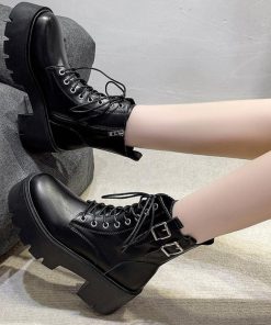 ショートブーツ | レースアップショートブーツストームブーツ