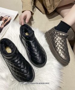 ブーツ | ムートンレディース 靴 カジュアルシューズ 裏起毛 防寒 おしゃれ スノーシューズ 痛くない 冬 歩きやすい ショートもこもこ あったか