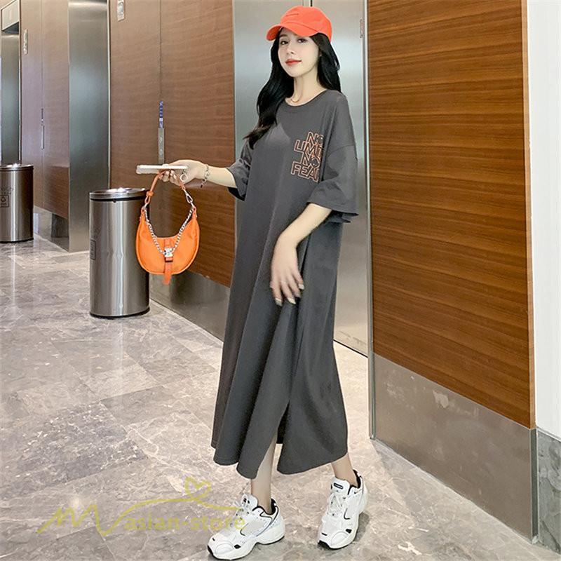 ワンピース | ゆるマタニティウェア レディース 着痩せ 夏 上品 妊婦服 大きいサイズ 体型カバー ゆったり ひざ下丈 マタニティ送料無料