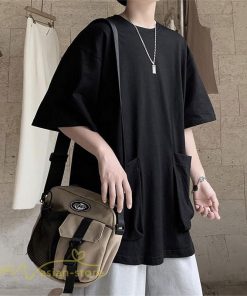 Tシャツ | メンズ 無地 カットソー 半袖 クルーネック カジュアル ポケット 半袖大きいサイズ 着回し 夏新作 サマー ルームウェア ゆったり トップス