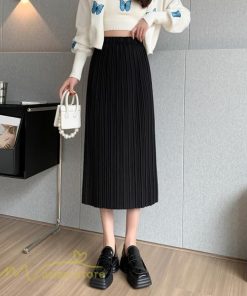 スカート | ロングレディース 無地 秋冬 コーデ カジュアル ウエストゴム きれいめ 可愛い 裾口スリット OL ビジネス 20代 30代 大人 40代 オフィス