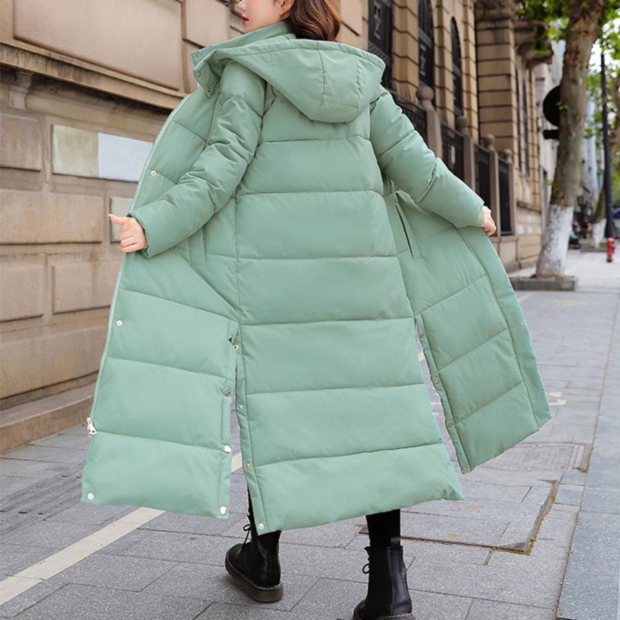 トレンチコート | フード付きキルティングコート レディース