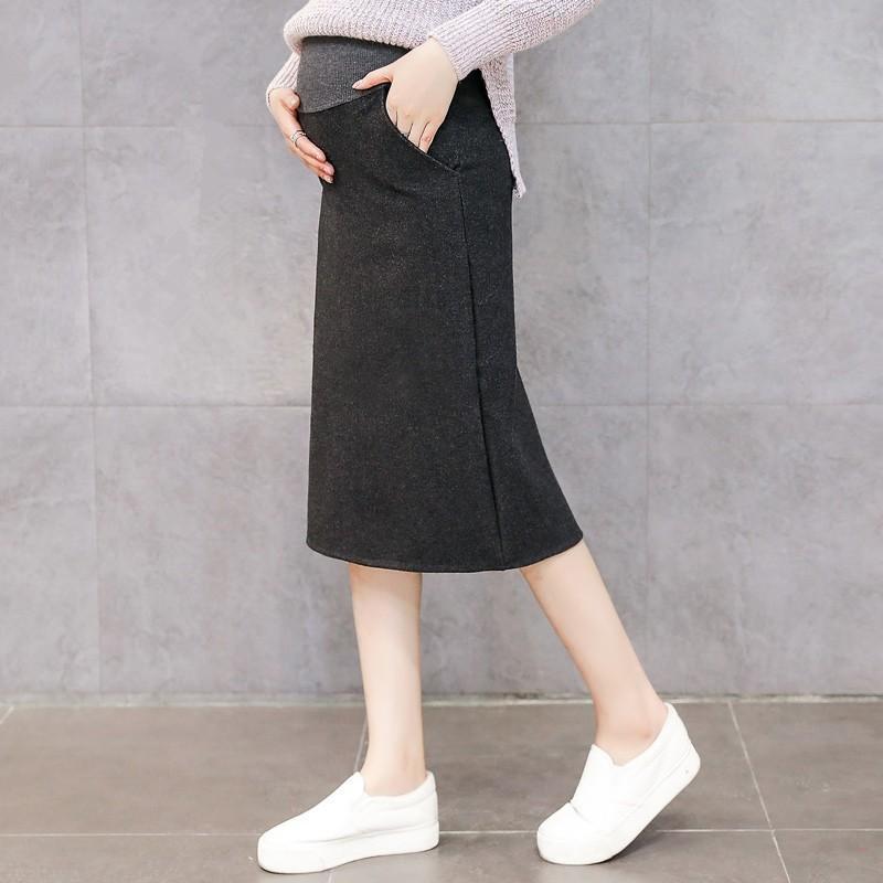 マタニティ | マタニティスカート 調整可 産前産後 妊婦妊娠 ミモレ丈スカート ママスカート 膝丈 秋服 レディース 秋スカート スカート マタニティウェア 腹包み 秋冬
