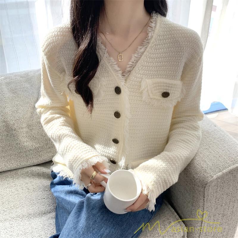 カーディガン | 2022秋冬ニットアウター レディース ニットニット セーター 長袖 羽織り フロントボタン 可愛い トップス 20代40代 通学通勤