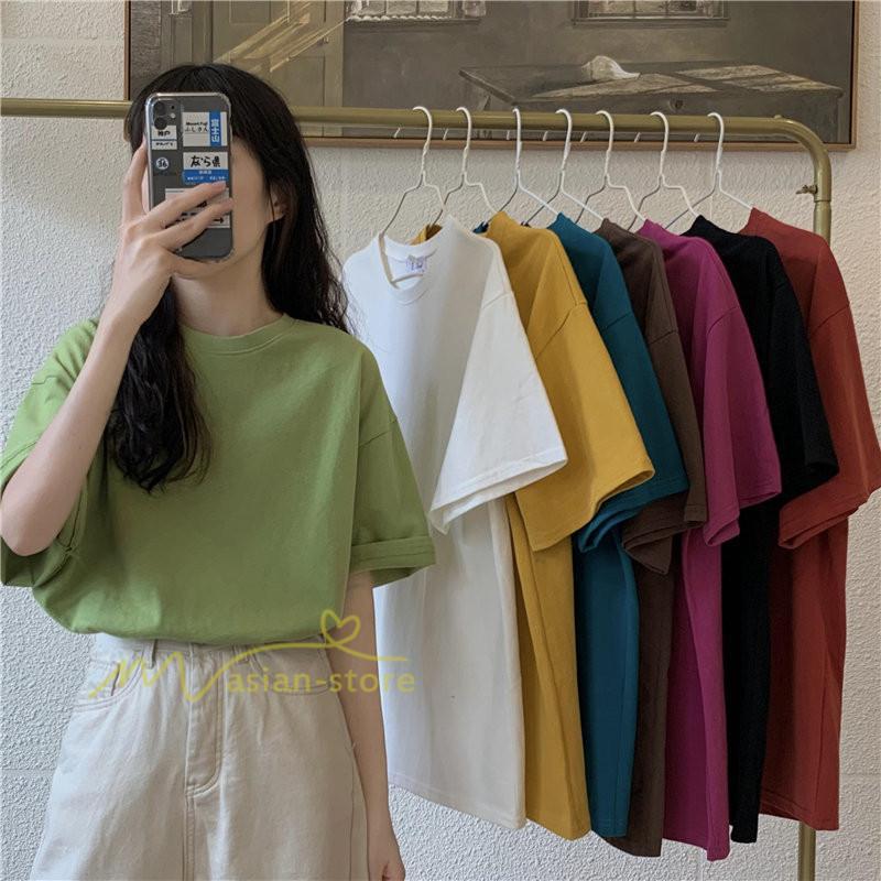 tシャツ・カットソー | Tシャツ レディース 半袖 春 夏 秋 トップス カットソー カジュアル シンプル ゆったり 20代30代40代50代 体型カバー 通勤通学 着回し 無地人気 お出かけ 上品