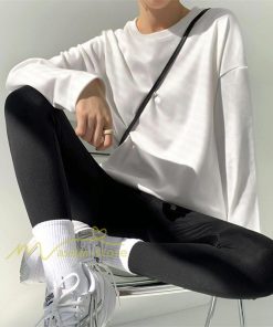 tシャツ・カットソー | 長袖tシャツ レディース クルーネック 長袖 Tシャツ ロングTシャツ 20代30代40代50代 ゆったり 体型カバー 通勤通学 お出かけ カジュアル インナー 快適 着痩せ