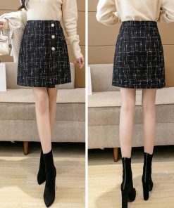 ミニスカート | ツイード風ミニスカートインナーパンツ付き
