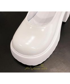 ローファー | パンプス ハイヒール レディース グランドトゥ 厚底 太ヒール スムース 美脚 ハロウィン 演出 可愛い 疲れない 韓国風 人気 歩きやすい 小柄