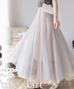 ロングスカート | チュールスカート ロング ふんわり 夏