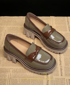 ローファー | 厚底 靴 オフィス 学生 通勤 通学 カジュアル パンプス 太ヒール 春 夏 秋 冬 学生靴 送料無料 コンフォート 学校 フォーマル 疲れにくい 痛くない