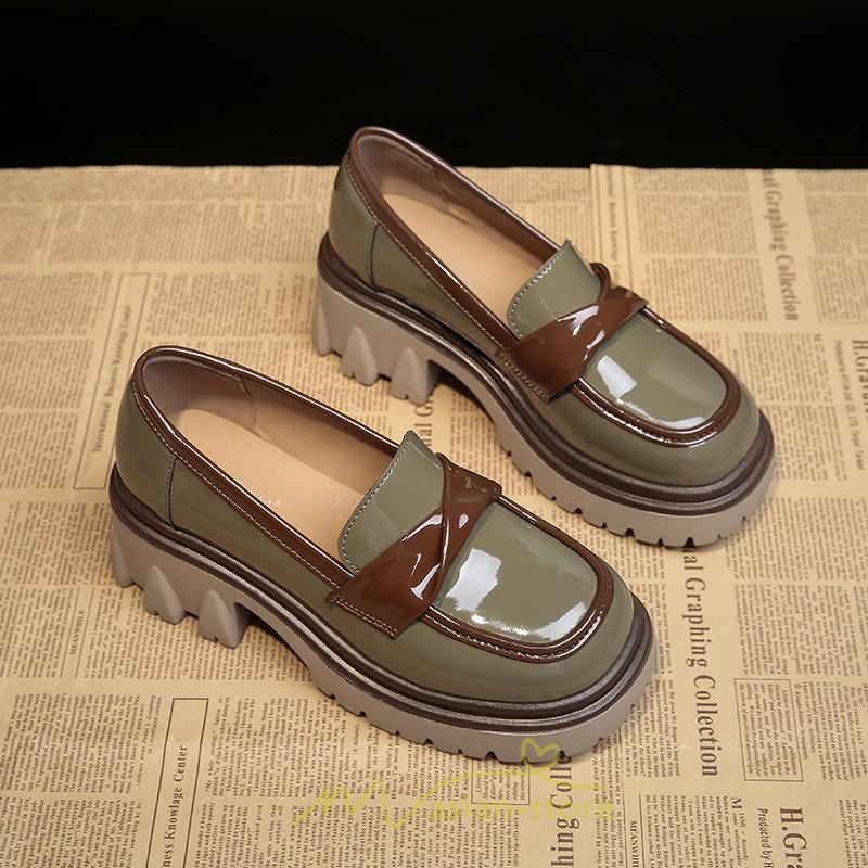 ローファー | 厚底 靴 オフィス 学生 通勤 通学 カジュアル パンプス 太ヒール 春 夏 秋 冬 学生靴 送料無料 コンフォート 学校 フォーマル 疲れにくい 痛くない