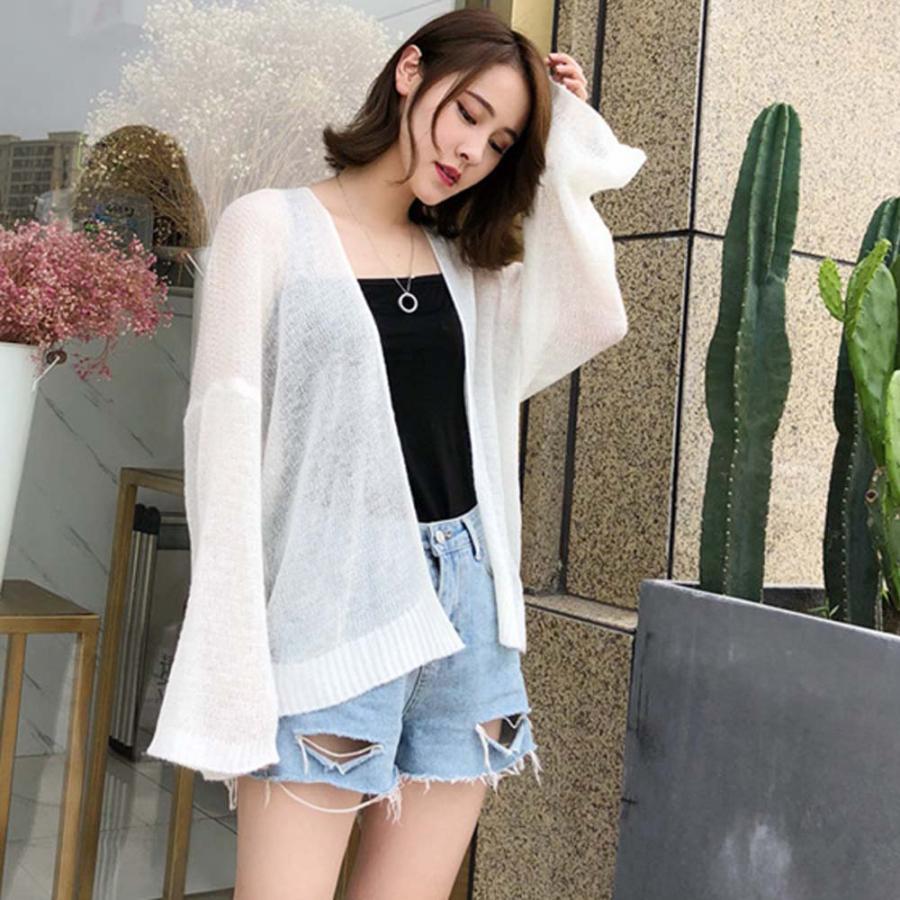 カーディガン | トップス 前開き 薄手 夏