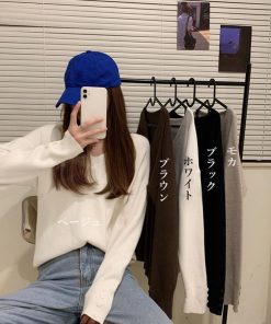 ニット・セーター | ボタン飾り 秋冬 無地 ニットトップス レディース 長袖 ニットセーター シンプルニット プルオーバー きれいめ Vネック