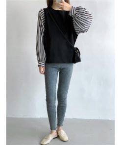 ｔシャツ・カットソー | Tシャツ 長袖 レディース カジュアル レイヤード カットソー シャツ 異素材 切り替え トップス Tシャツ ブラウス 30代 秋物 重ね着 20代 50代 ゆったり