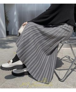 スカート | プリーツロング丈 プリーツ ロング2022 冬 秋 ニット 暖か  Aライン 着回し 通勤 出勤 おでかけ お出かけ デート 女子会 旅行