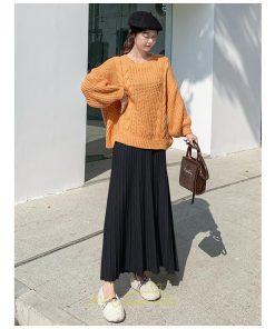 スカート | プリーツ ロング丈 ボトムス レディース ニットニット あったか 20代 30代 40代 秋 冬 韓国風 デート こなれ感 新作 秋冬物 お呼ばれ