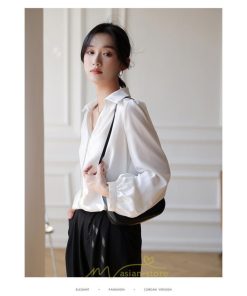 シャツ・ブラウス | ブラウス レディース シャツ トップス Vネック 長袖シャツ 無地 オフィス カジュアル おしゃれ 秋 冬 コーデ 高級感 シフォン エレガント 緑 白 通勤