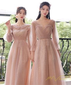 大人 | パーティードレス 結婚式 服装 ドレス フォーマル ワンピース 韓国 ロング丈 体型カバー 顔合わせ お呼ばれ 20代 謝恩会 袖あり 同窓会 40代 披露宴 成人式