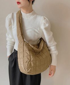 トートバッグ | キルトショルダーバッグダウン風レディース