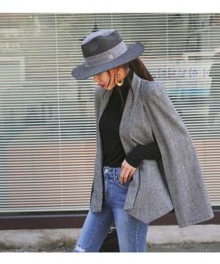 コート・ジャケット | 即日発送ポンチョコート マント ビジネスカジュアルウェア テーラードジャケット グレンチェック フォーマル レディース エレガント S XL L M 千鳥柄 長袖