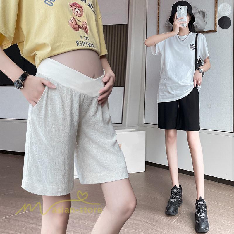 パンツ レギンス | マタニティパンツ レディース 麻 綿 ウエスト調整 着痩せ 妊婦服 パンツ マタニティウェア 無地 薄手 サマー ボトムス 産後 産前 マタニティ お出かけ 通勤